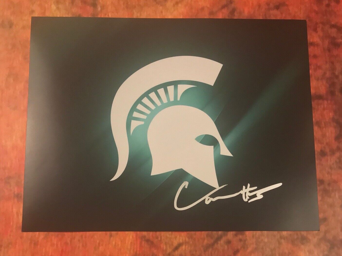 GFA Michigan State Spartans Star * CASSIUS WINSTON * Signed 11x14 Photo Poster painting C1 COA