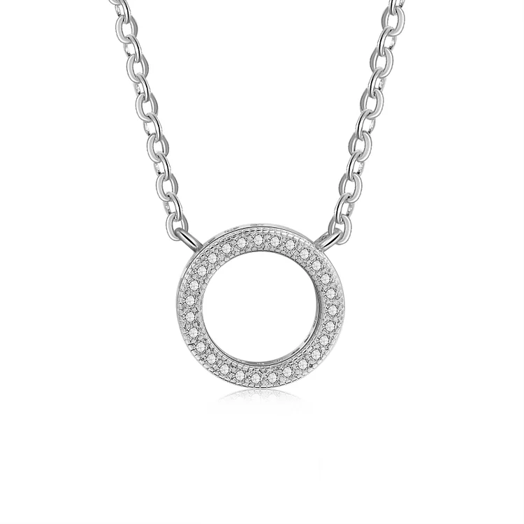 Round Pendant Necklace for Women