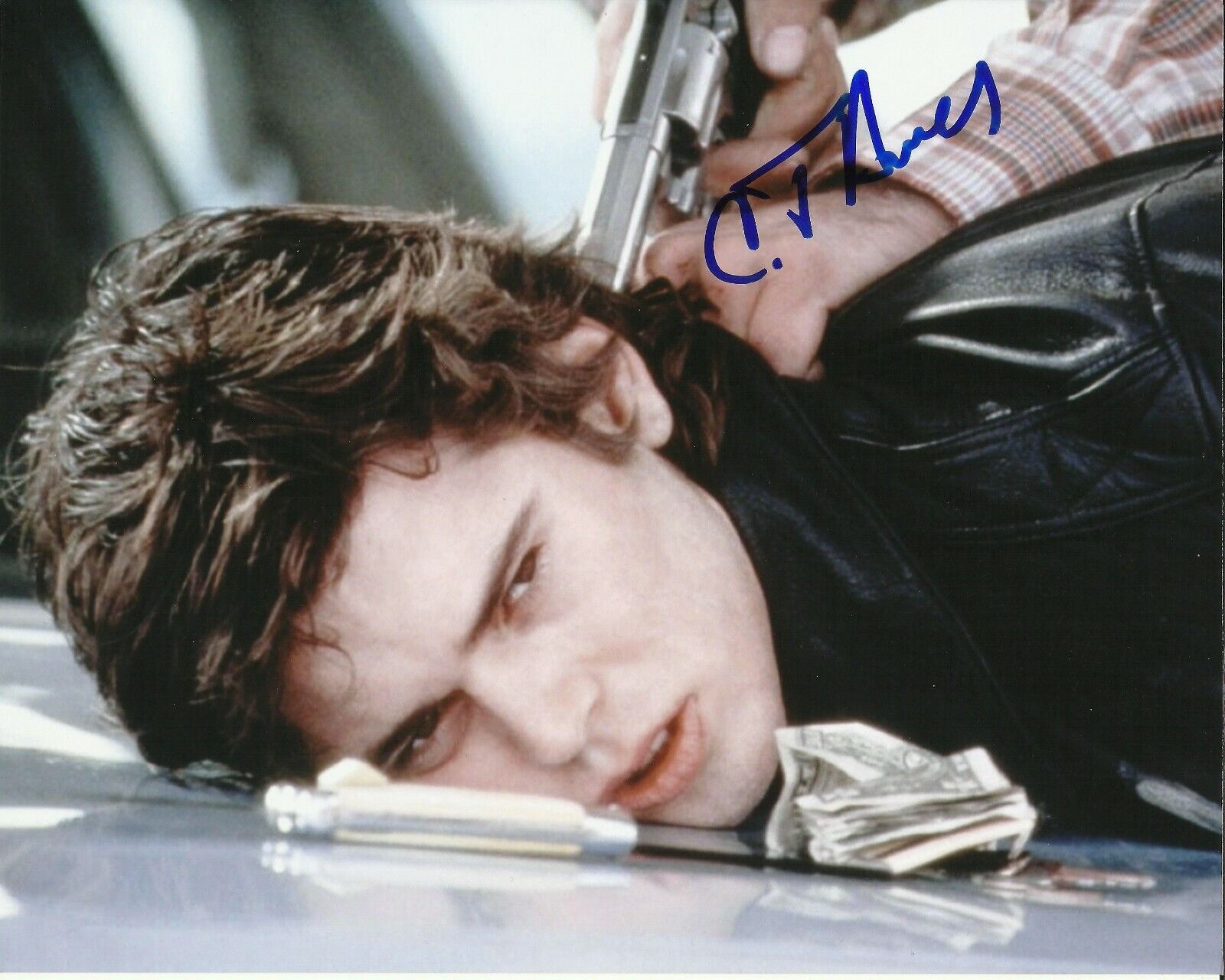C THOMAS HOWELL SIGNED THE HITCHER Photo Poster painting UACC REG 242