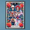 (40*60cm)Skull Tarot - Full Round Drill Diamond Painting