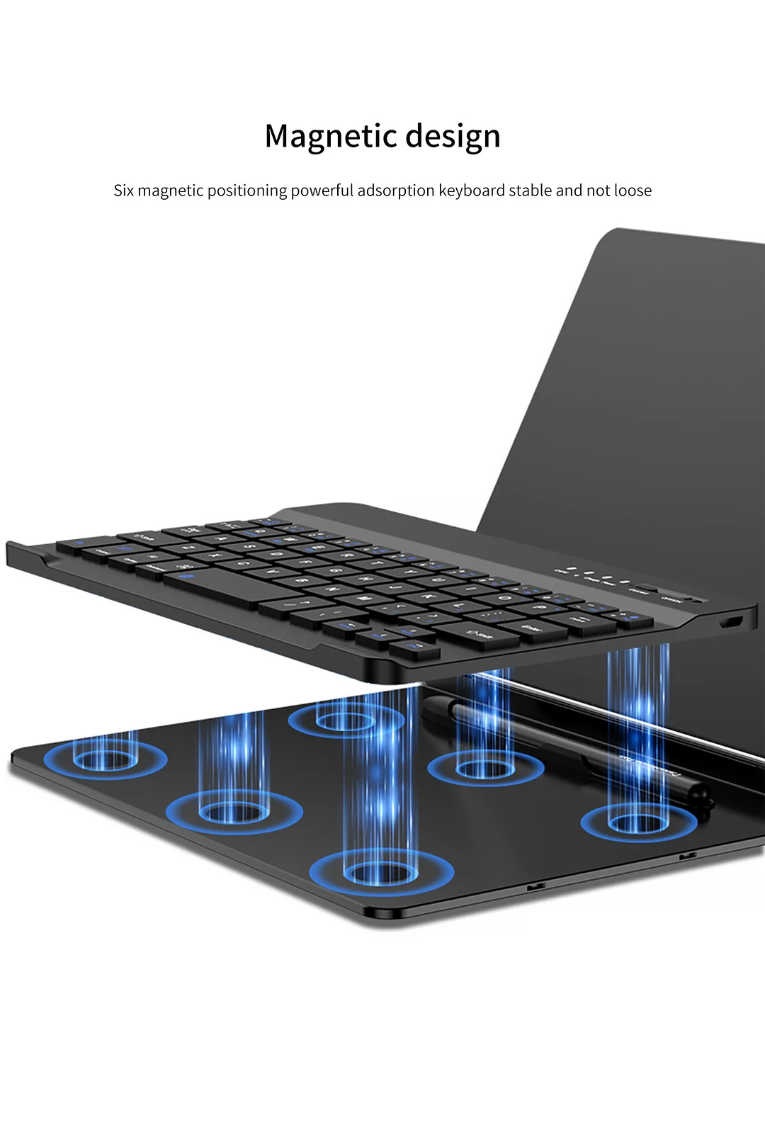 Suitable For Samsung Zfold Mobile Phone Bluetooth Wireless Charging Keyboard Holder Protective Case