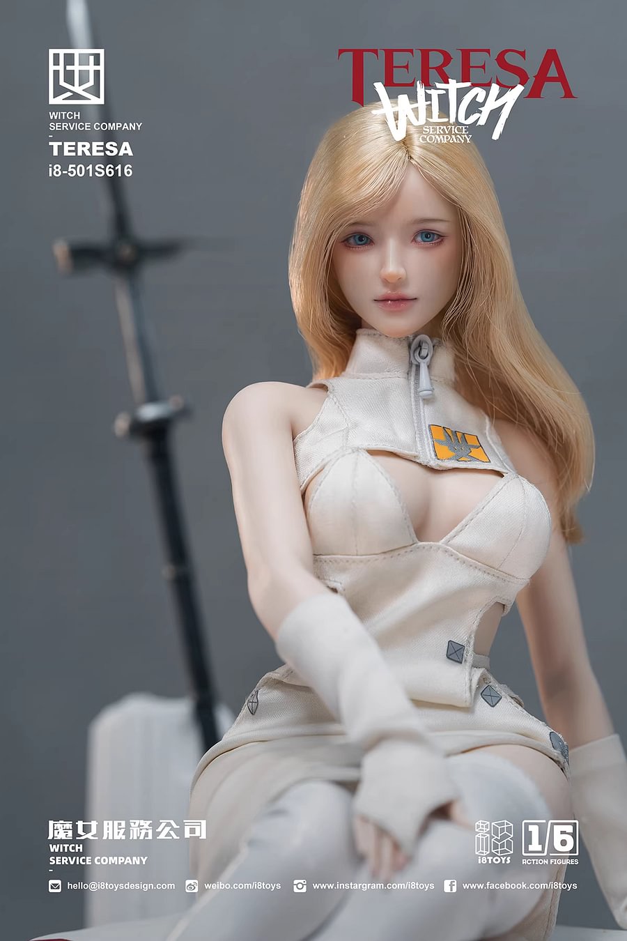 I8Toys - Original 1/6 Quiet Dog AGNES & Witch TERESA (Licensed)