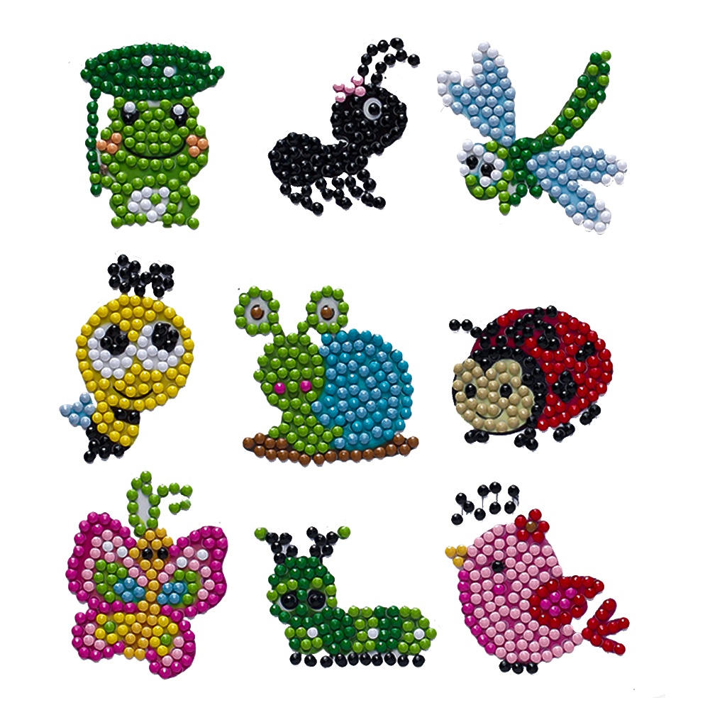 

9pcs Insect - 5D DIY Craft Sticker, 501 Original