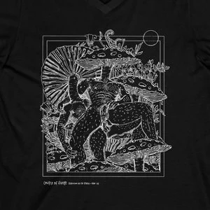 Pornhint Fungi Fun Guy NSFW psychedelic NSFW Sexy Unisex Jersey Short Sleeve VNeck Tee NSFW