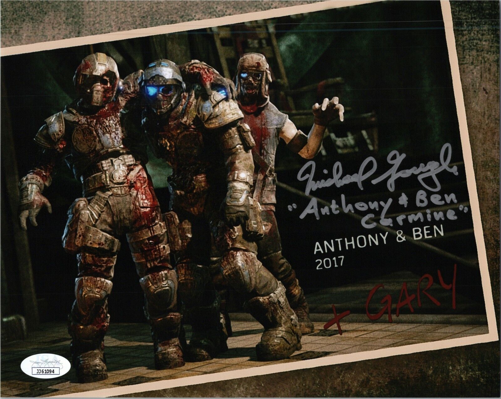 MICHAEL GOUGH Authentic Hand-Signed CARMINE - GEARS OF WAR