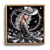Special Shape Rhinestone Diamond Painting Kit(Silver Hat Butterfly Girl)