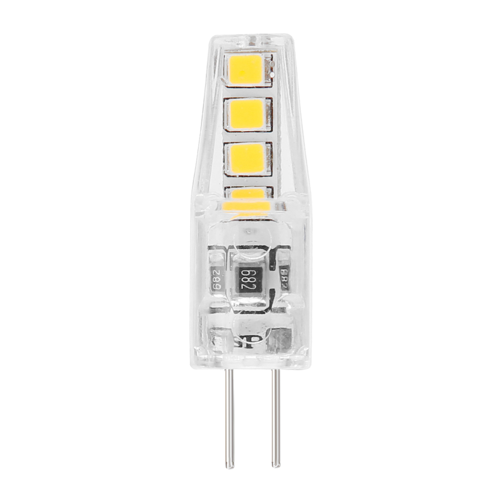 

220V 2W Silicone Replace Corn Lamp G4 SMD2835 8 LED Chandelier Light Bulb, Warm white, 501 Original