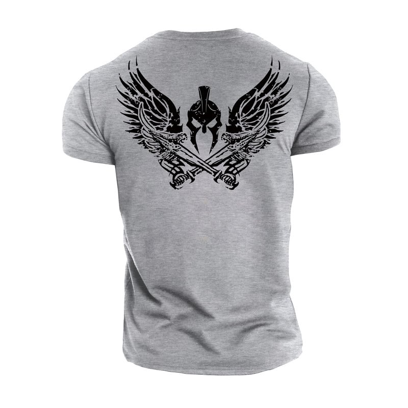 Cotton Spartan Graphic Men's T-shirts tacday