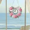 DIY Flowers 5D Hanging Clock Art Craft for Living Room Decoration