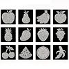 12Pcs DIY Pearl Painting Fruit for Home Wall Decor(15x15cm)