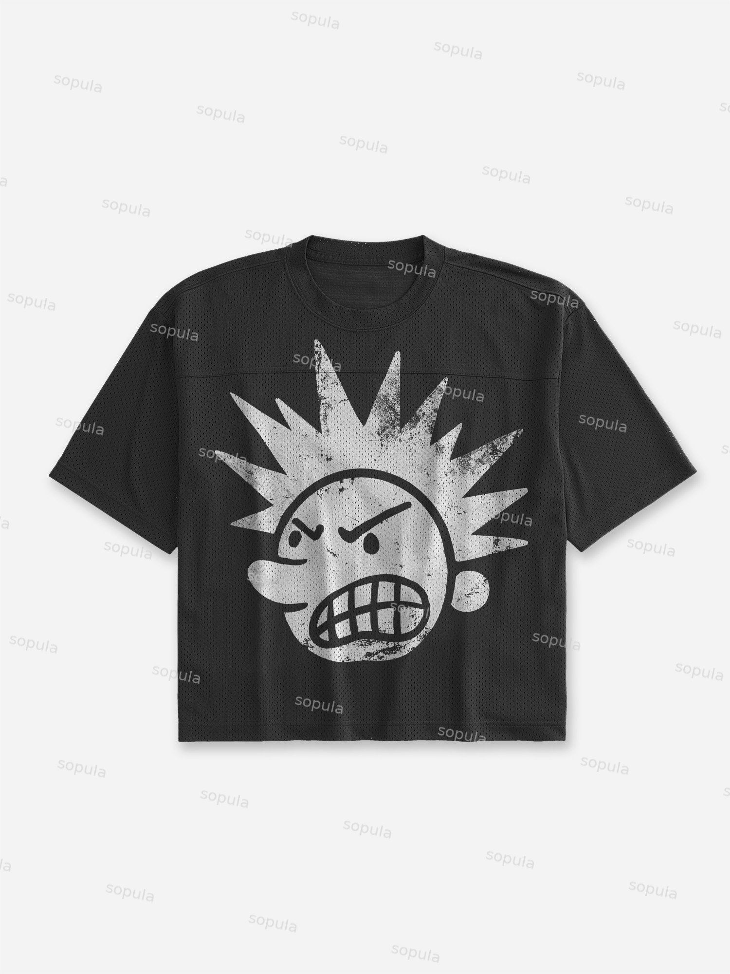 Casual The Brain Explodes Blokecore Mesh Football Jersey T-shirt - SOPULA