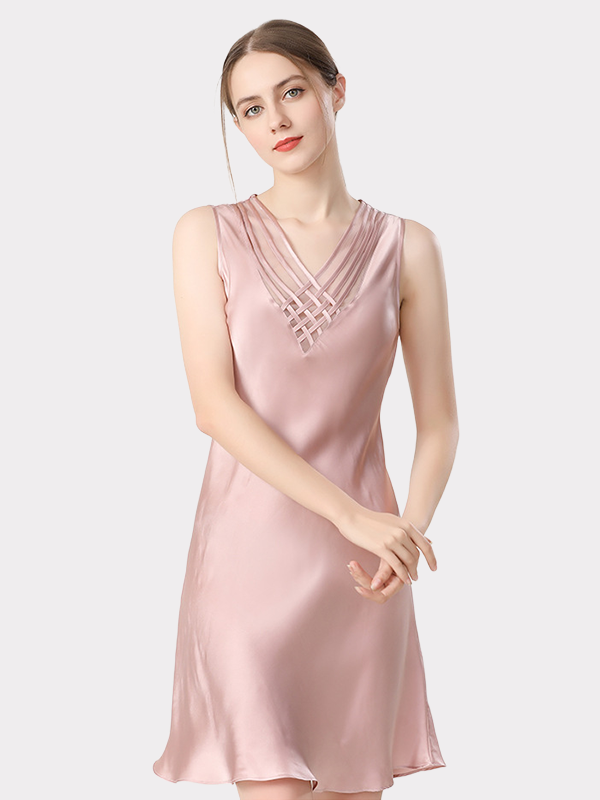 Beautiful Special Design Silk Women's Silk Nightgown