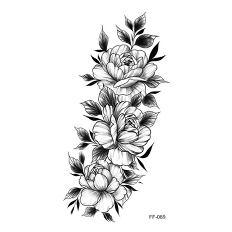 Large Body Art Arm Sleeves Snake Flower Temporary Tattoo Sticker Fast Rock Tattoo Women Waist Bracelet Fake Flash Tatoos Totem