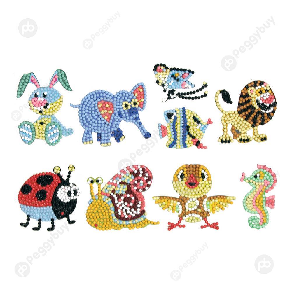 

8pcs Animals-DIY Creative Diamond Sticker, 501 Original