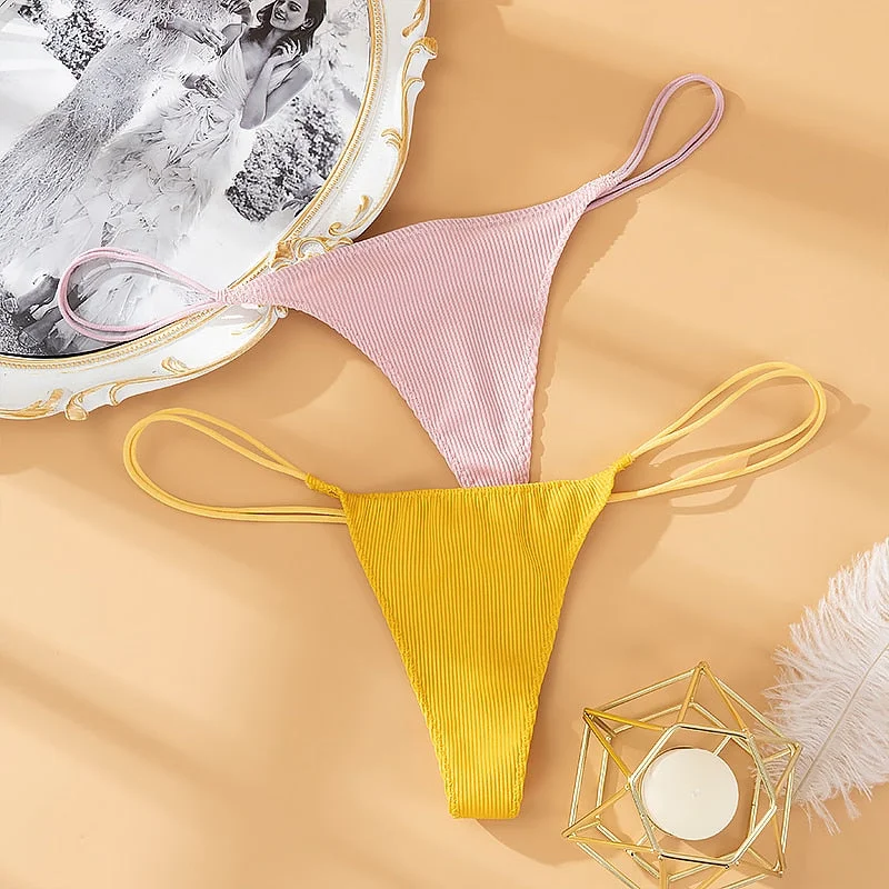 Underwear For Woman Seamless Sexy Low Waist Women's Lingerie G String Female Panties Thread Cotton Comfortable Thin Sexy Thongs