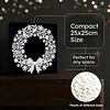 uk.everydayedeals DIY Pearl Painting With Frame - Handmade Self-Adhesive Pearls - Wreath(25*25cm)