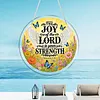 Diamond Painting Acrylic Single-Sided Drill Angel Bible Verse Sign Pendant for Home Decor