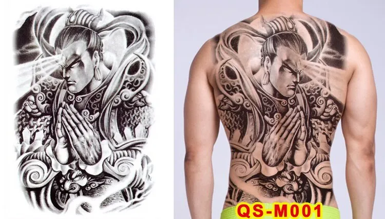 tattoo tribal designs gothic tattoo boys full back large tattoo body stickers temporary tattoos men sexy fake tatoo big water