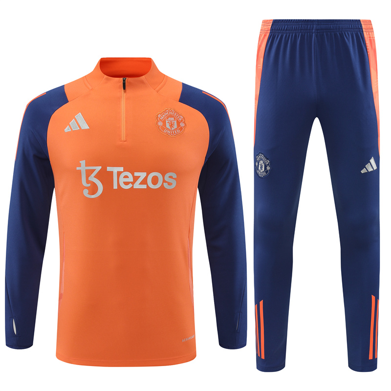 Manchester United 24-25 Long Sleeve Training Set - Orange