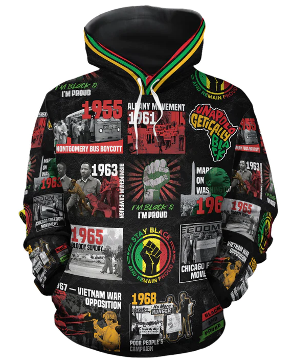 Suitmens Civil Rights Movement Poster Art All-over Hoodie