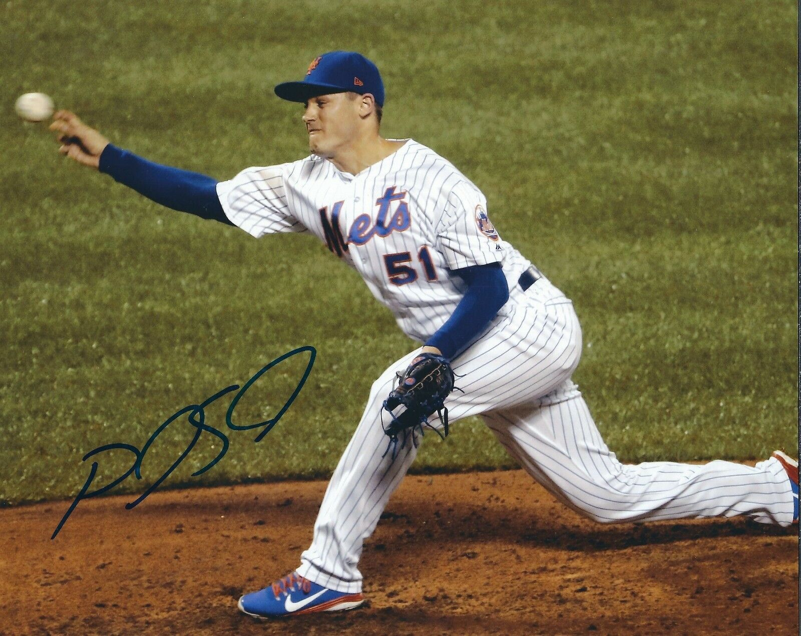 Signed 8x10 PAUL SEWALD New York Mets Autographed Photo Poster painting - COA