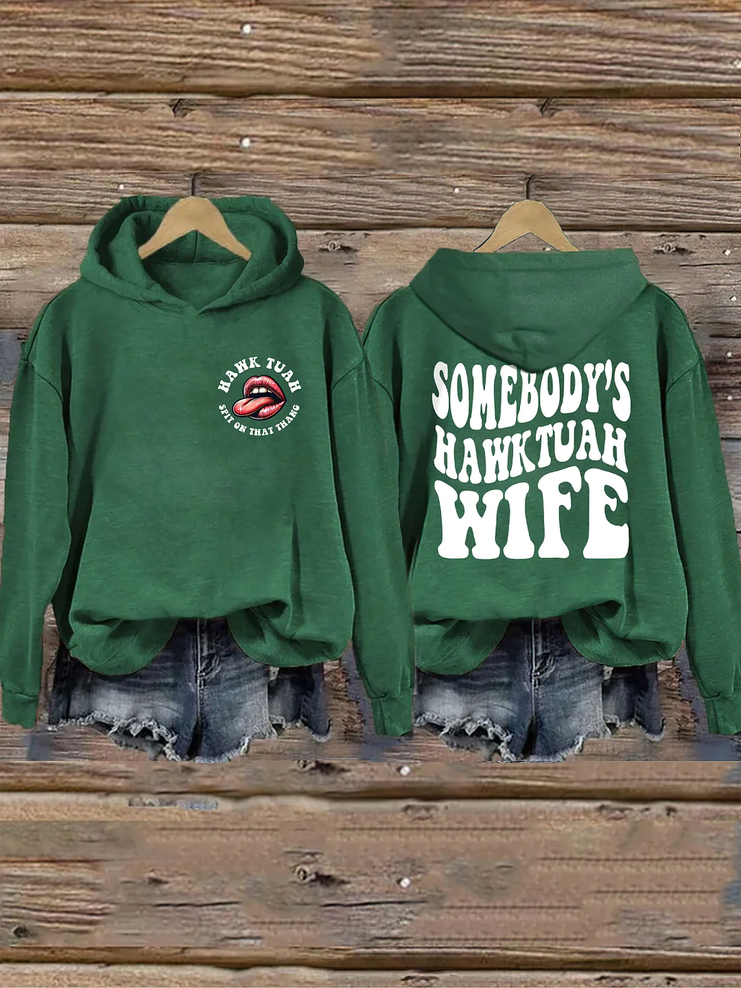 Somebody's Hawk Tuah Wife Hoodie