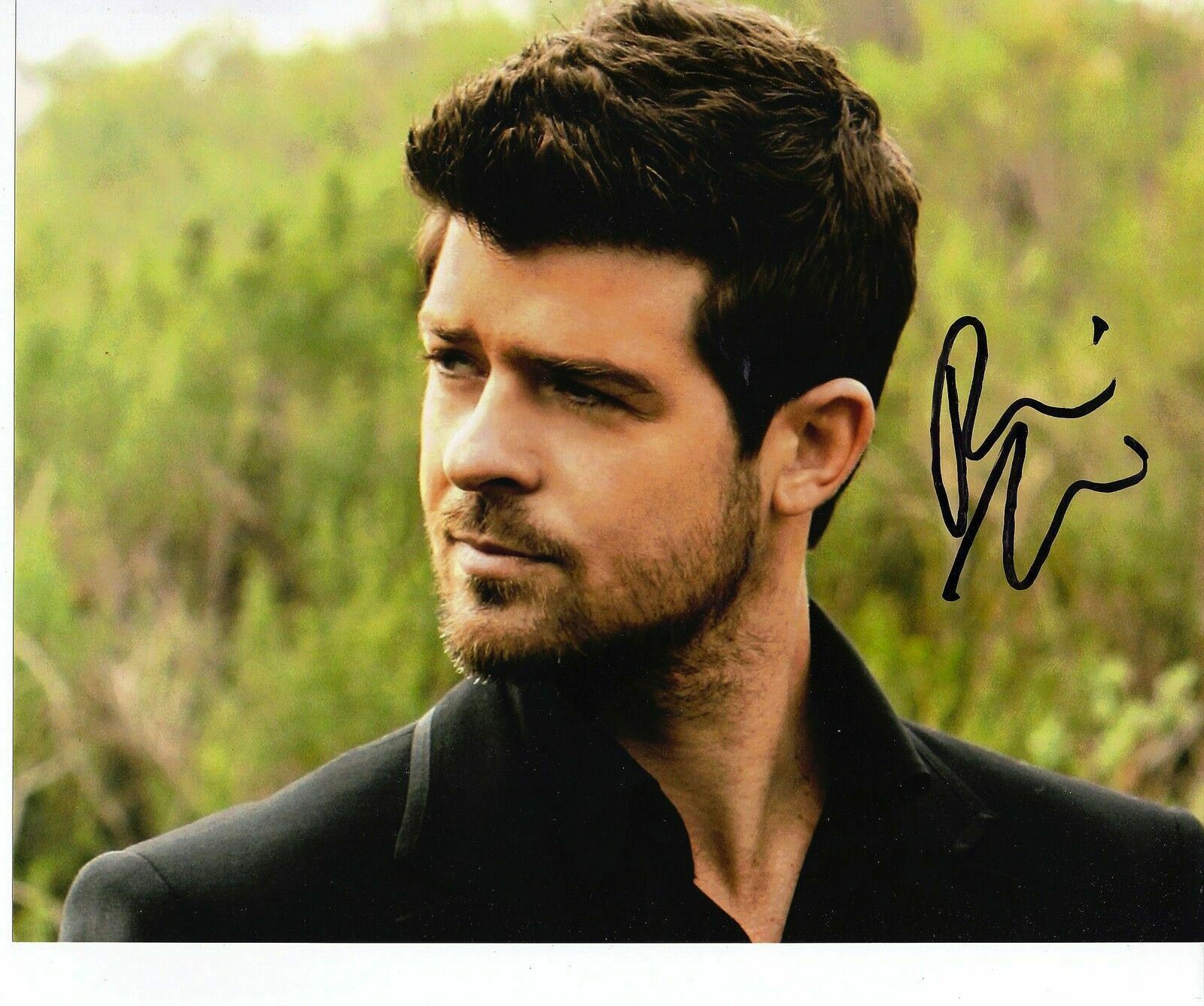 Robin Thicke *Signed* 10x8 Photo Poster painting