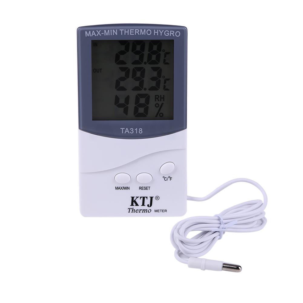 

Ta318 Indoor Outdoor Digital Lcd Thermometer Hygrometer Humidity Meter, 501 Original