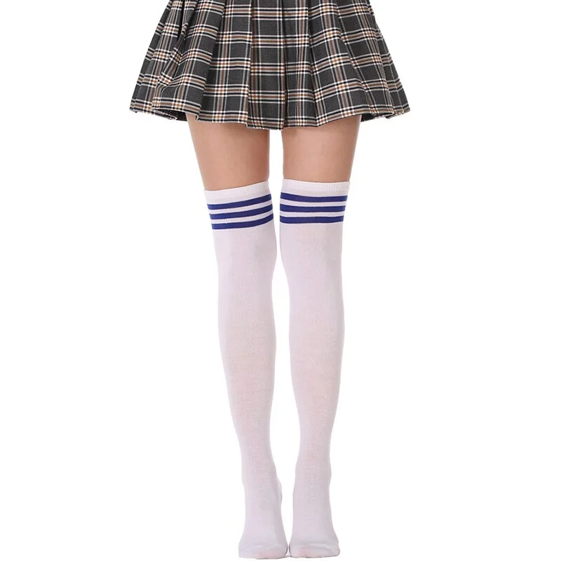Sexy Socks Striped Long Socks Women Long Stockings Warm Thigh High Ladies Girls New Fashion Striped Knee Sock 2020