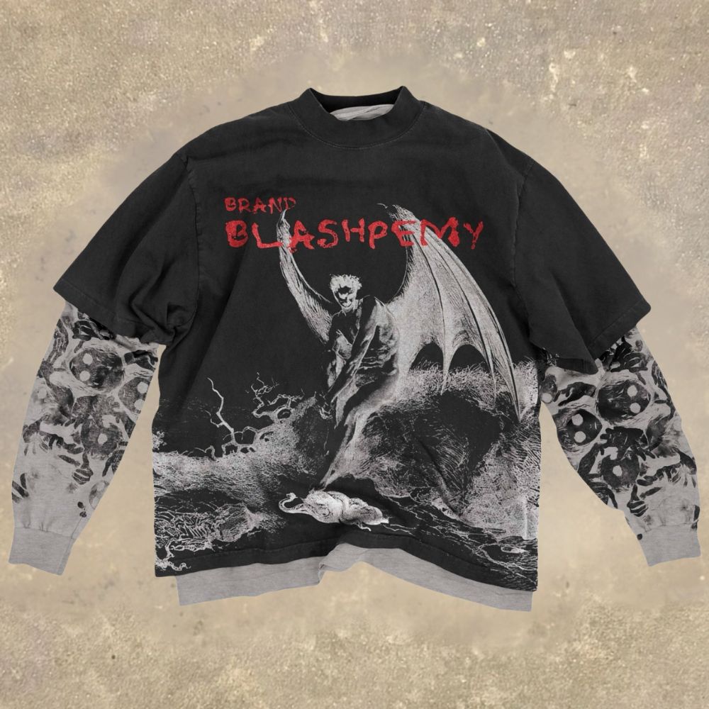 Confession Ghostly Fake Two-Piece Shirt