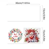 6Pcs Diamond Painting Love Flower Gifts Diamond Painting Greeting Card for Adults Beginners