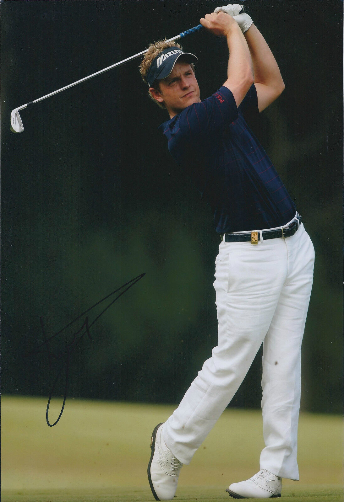 Luke DONALD SIGNED Autograph 12x8 Photo Poster painting AFTAL COA Former WORLD No 1 Golfer