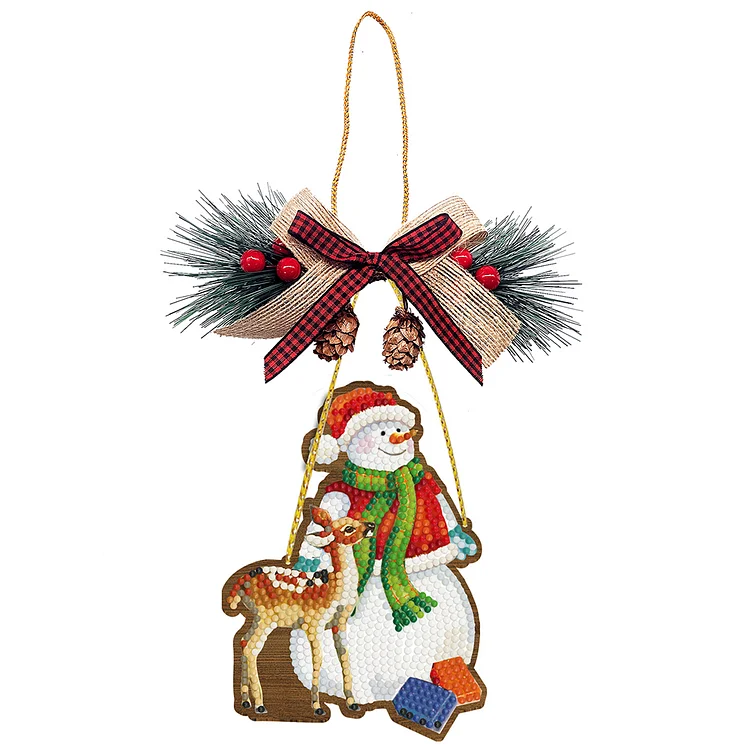 【Key-chain】Diamond Painting Hanging Ornaments Santa Claus Pendant Christmas Decorations Set gbfke