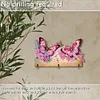 (US Local)Butterfly DIY Diamond Painting Hanging Hook No Hole Punching Wall Decoration