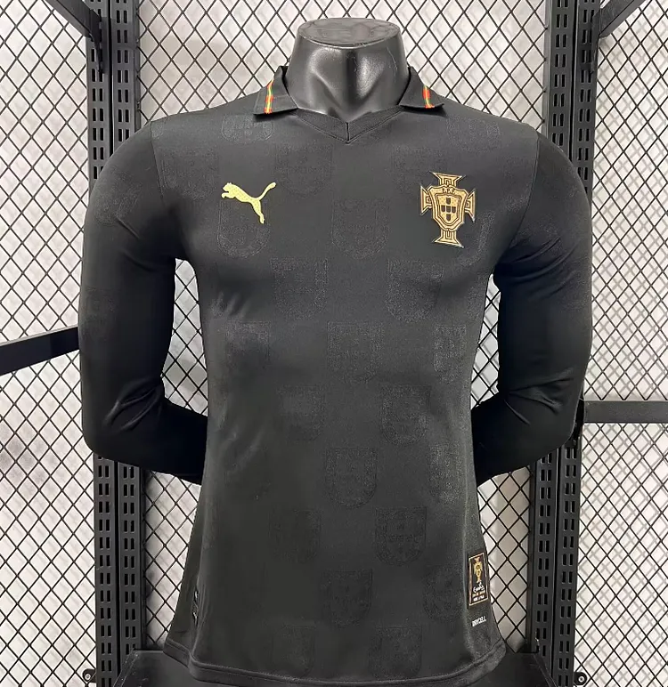 2025-26 Portuguese Black Panther Commemorative Edition Long-Sleeve Jersey - Player Version