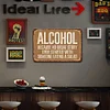 Alcohol - Vintage Metal Signs - 20*30cm/30*40cm - Warning