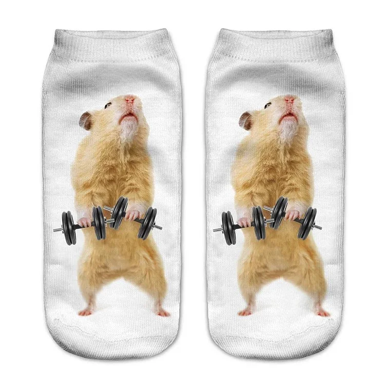 New printed women's shallow mouth socks-Mayoulove