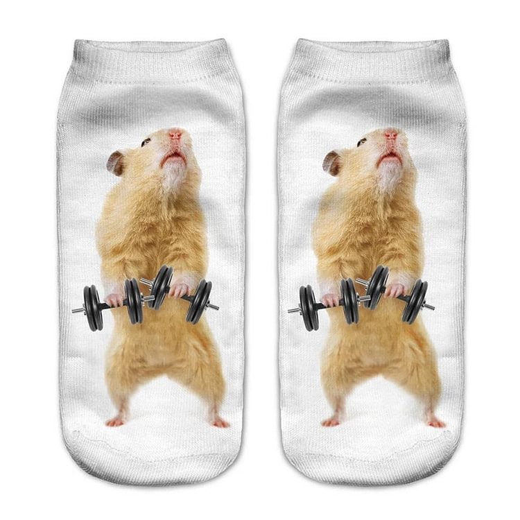 New printed women's shallow mouth socks-Mayoulove