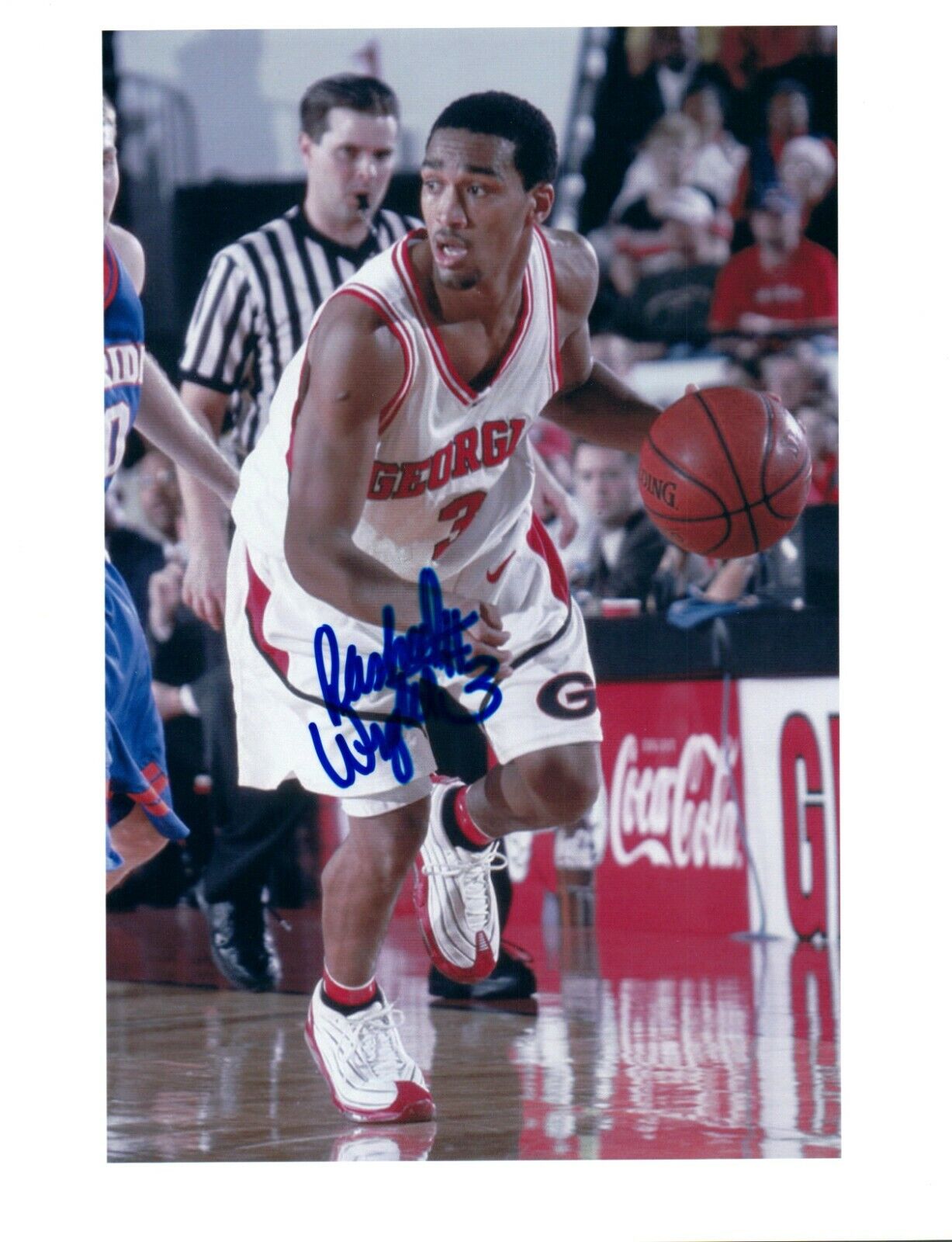 Rashad Wright NCAA College Georgia Hand Signed Autograph 8.5x11 Photo Poster painting