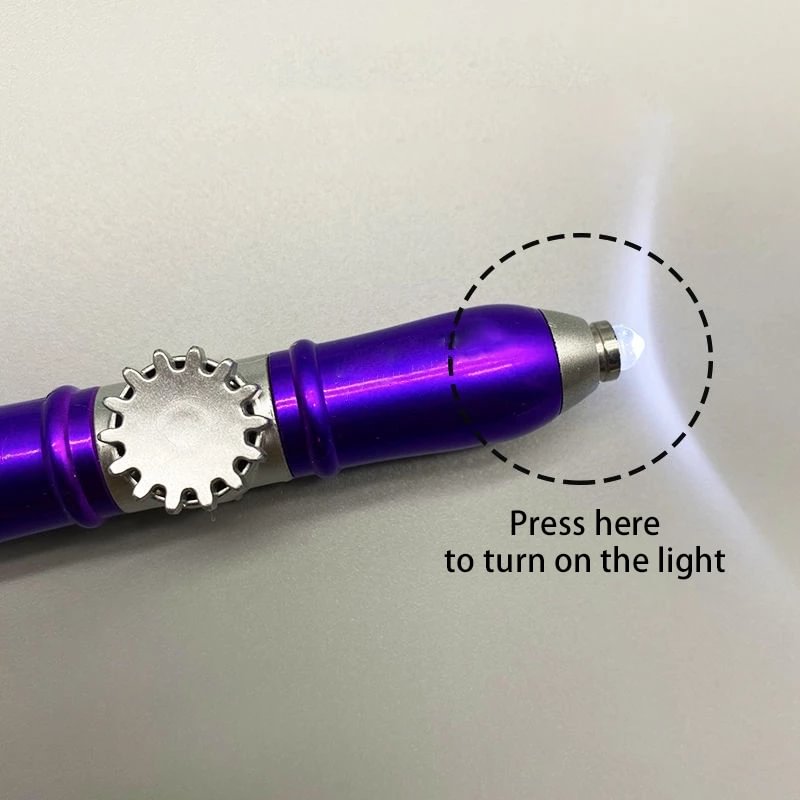 Cool!😎 -Rotating gyro pen: integrated decompression and lighting