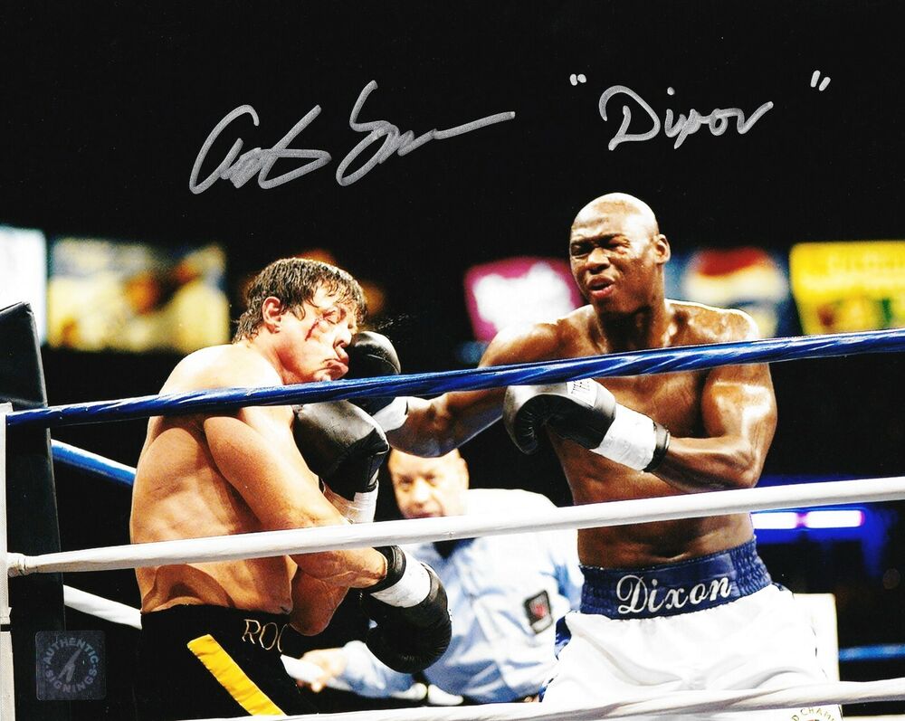 Antonio Tarver w/ Sylvester Stallone Autographed ROCKY BALBOA 8x10 ASI Proof