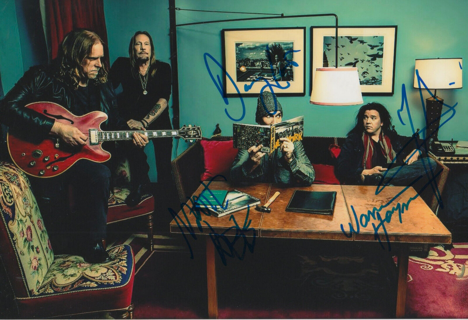 Gov`t Mule full signed 8x12 inch Photo Poster painting autographs