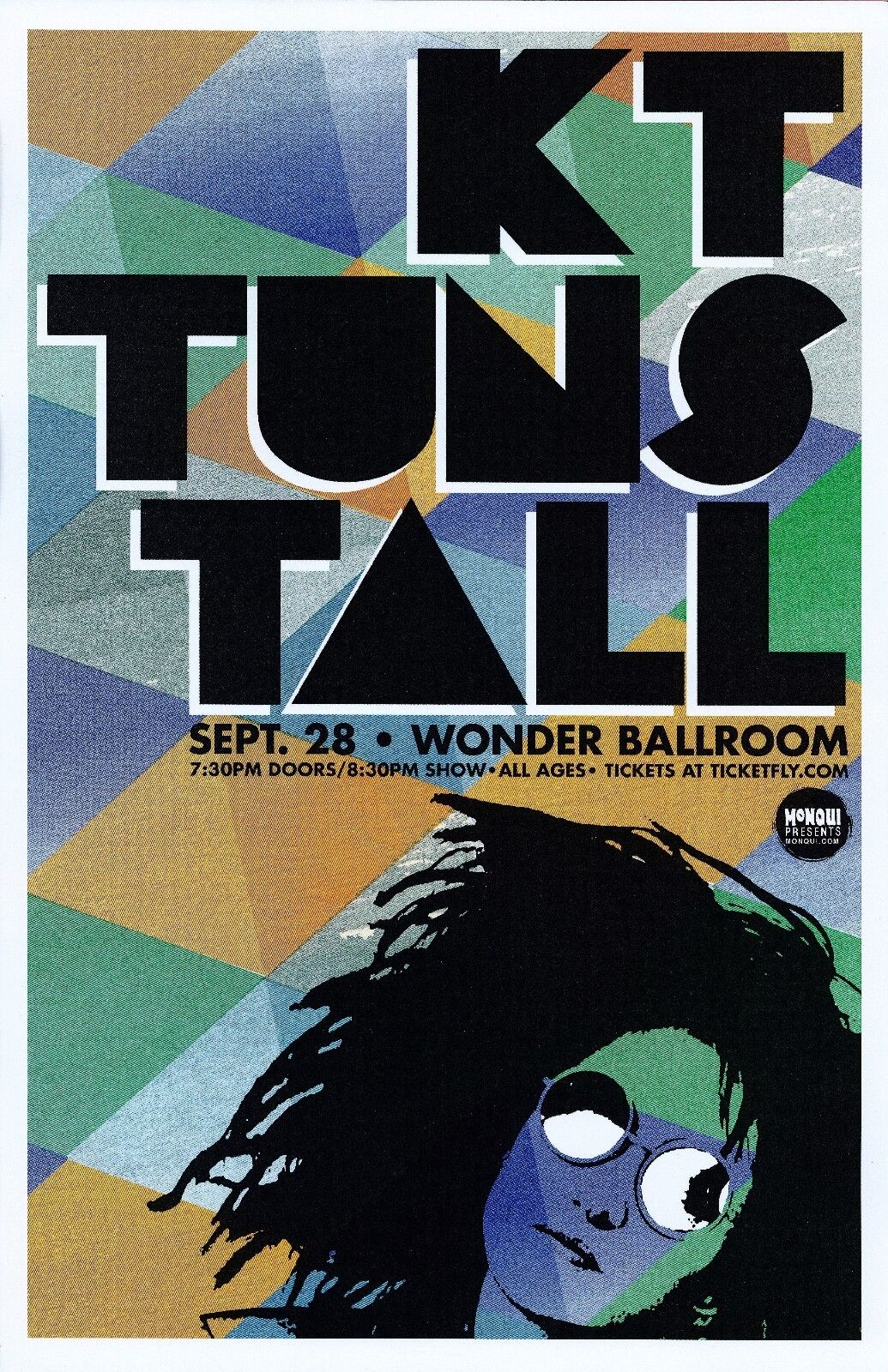 KT TUNSTALL 2016 Gig POSTER Portland Oregon Concert