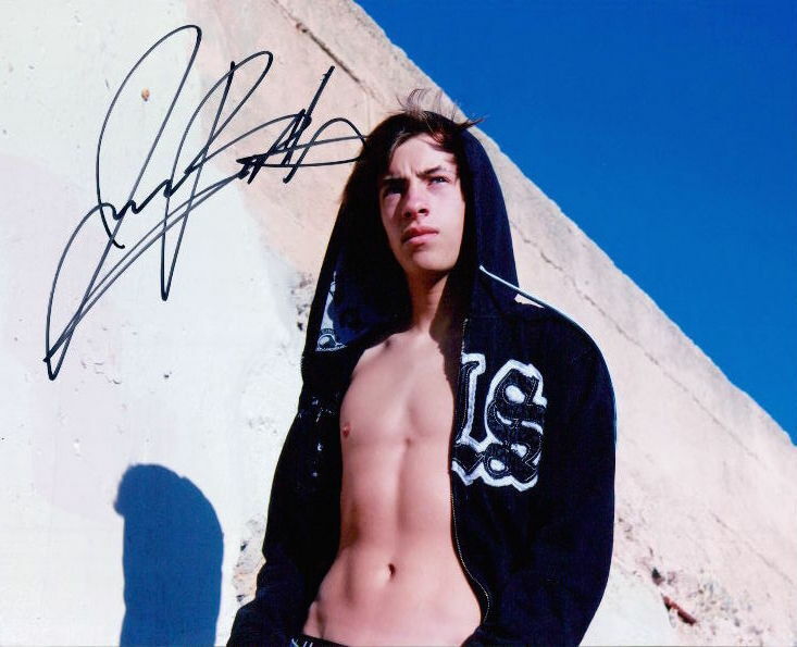 Jimmy Bennett shirtless signed 8x10 Photo Poster painting In-person