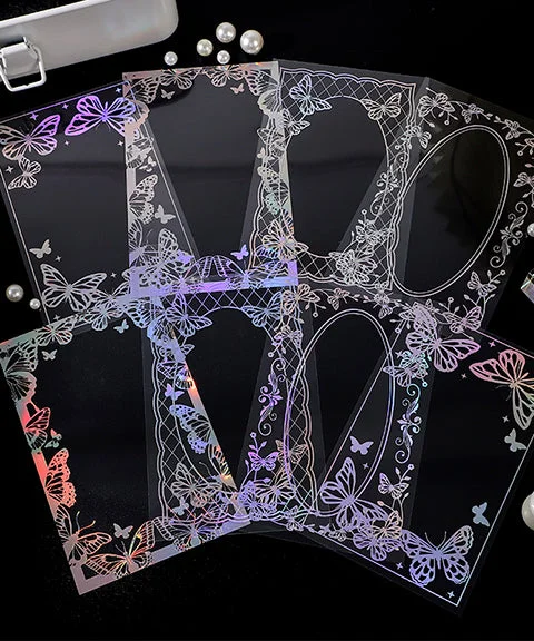 32 Pcs Laser border Stickers Set