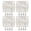 4Pcs Cooler Hinges Screws Set Plastic Hinges with Stainless Steel Screws Set
