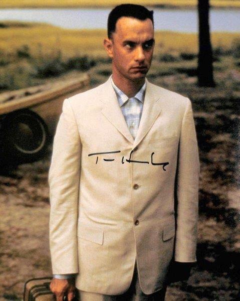 REPRINT - TOM HANKS Forrest Gump Autographed Signed 8 x 10 Photo Poster painting RP Man Cave