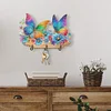 (US Only)Butterfly Wood DIY Diamond Painting Art Hooks No Hole Punching Wall Decoration