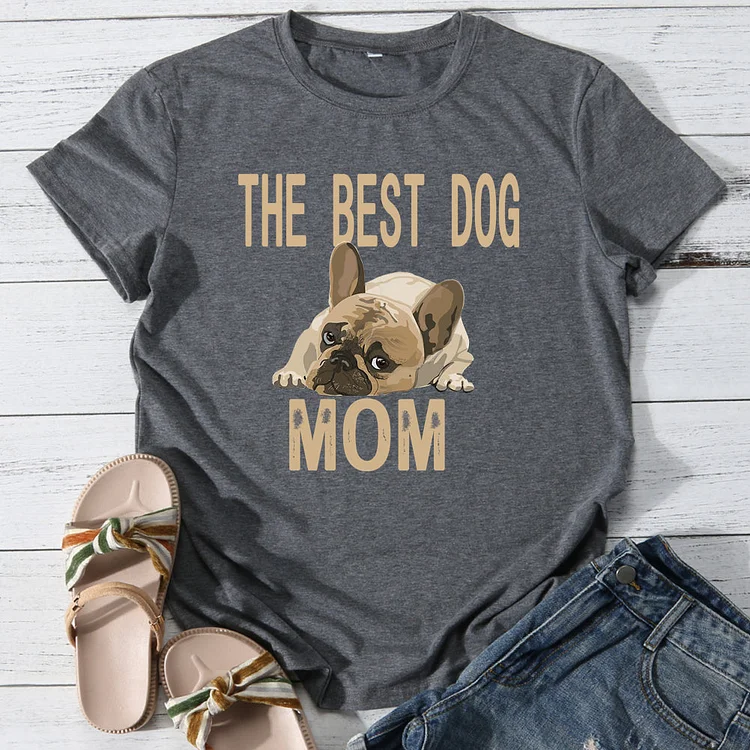 Rescue dog mom T-shirt Tee -013409