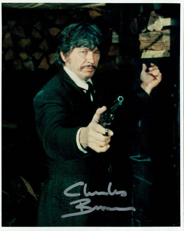 Charles Bronson signed 8x10 Photo Poster painting in-person